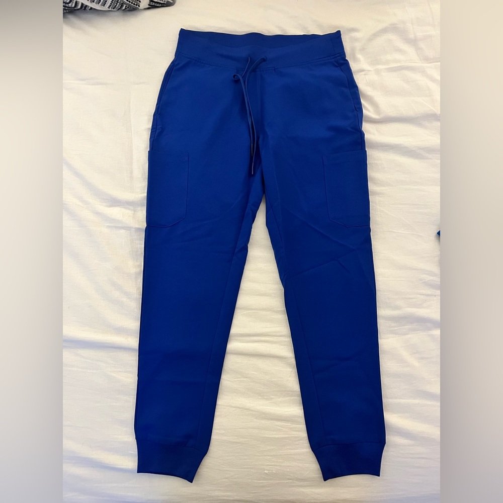 Galaxy blue scrub joggers
